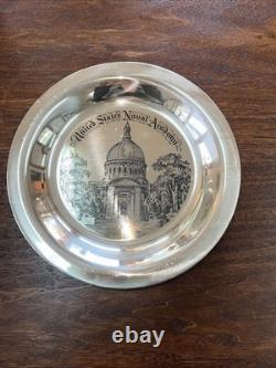 Franklin Mint Sterling Silver Annapolis U. S. Naval Academy Bicentennial Plate Franklin Mint Sterling Silver Annapolis U. S. Naval Academy Bicentennial Plate