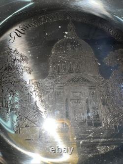 Franklin Mint Sterling Silver Annapolis U. S. Naval Academy Bicentennial Plate Franklin Mint Sterling Silver Annapolis U. S. Naval Academy Bicentennial Plate