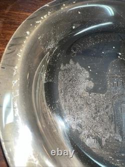 Franklin Mint Sterling Silver Annapolis U. S. Naval Academy Bicentennial Plate Franklin Mint Sterling Silver Annapolis U. S. Naval Academy Bicentennial Plate