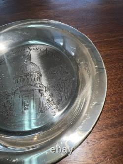 Franklin Mint Sterling Silver Annapolis U. S. Naval Academy Bicentennial Plate Franklin Mint Sterling Silver Annapolis U. S. Naval Academy Bicentennial Plate