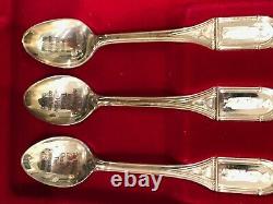 Franklin Mint Sterling Silver Apostle Spoons Collection 1973 MINT