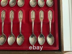 Franklin Mint Sterling Silver Apostle Spoons Collection 1973 Set Of 13 Plus Coa