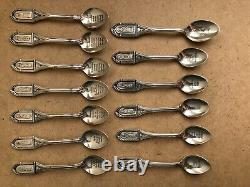 Franklin Mint Sterling Silver Apostle Spoons, Set of 13