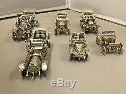 Franklin Mint Sterling Silver Car Miniature Collection Full Set Mint Cond