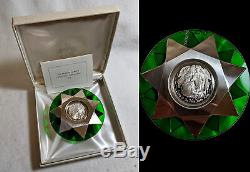 Franklin Mint Sterling Silver Christmas Ornaments 1971-1977 7pc Lot OGP COA