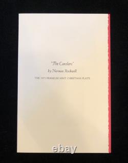 Franklin Mint Sterling Silver Colectors plate, Norman Rockwell the Carollers