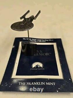 Franklin Mint Sterling Silver Collection Star Trek USS Excelsior RARE