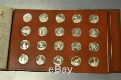 Franklin Mint Sterling Silver First Edition Proof Set 100 Coins with COA 1977