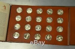 Franklin Mint Sterling Silver First Edition Proof Set 100 Coins with COA 1977
