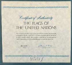 Franklin Mint Sterling Silver Flags of the United Nations Collection