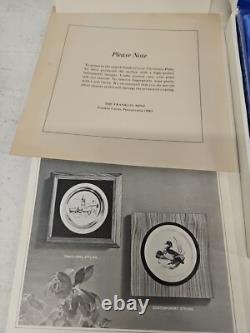 Franklin Mint Sterling Silver Fraternity Plate 1977 DELTA KAPPA EPSILON NEW. D10