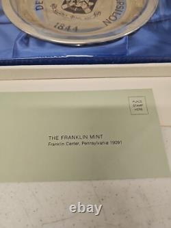 Franklin Mint Sterling Silver Fraternity Plate 1977 DELTA KAPPA EPSILON NEW. D10