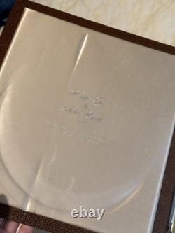 Franklin Mint Sterling Silver James Wyeth Winter Fox Plate 1973 withBox