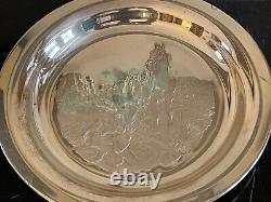 Franklin Mint Sterling Silver Limited Edition Richard Baldwin 1972 Plate 420 G