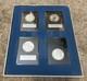 Franklin Mint Sterling Silver Medal 1971 Set Of 4 Uncirculated Proofs Holidays