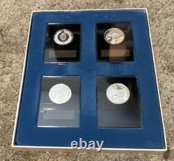 Franklin Mint Sterling Silver Medal 1971 Set of 4 Uncirculated Proofs Holidays
