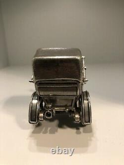 Franklin Mint Sterling Silver Miniature Car 1904 Mercedes Simplex 6.9 oz