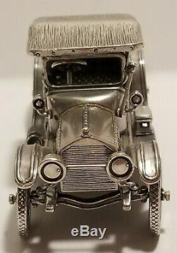 Franklin Mint Sterling Silver Miniature Car 1913 Cadillac Coupe
