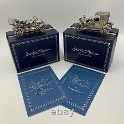 Franklin Mint Sterling Silver Miniature Car Collection Full Set RARE / MINT