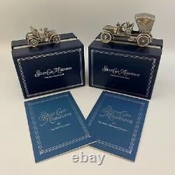 Franklin Mint Sterling Silver Miniature Car Collection Full Set RARE / MINT