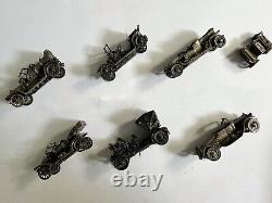 Franklin Mint Sterling Silver Miniature Car Collection Partial Set RARE