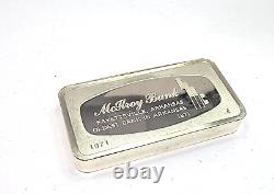 Franklin Mint Sterling Silver OLDEST Bank in Arkansas Mcllroy Bank Ingot Bar