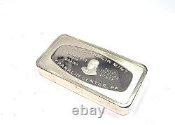 Franklin Mint Sterling Silver OLDEST Bank in Arkansas Mcllroy Bank Ingot Bar