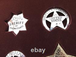 Franklin Mint Sterling Silver Official Badges of the Great Western Lawmen