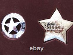 Franklin Mint Sterling Silver Official Badges of the Great Western Lawmen