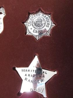 Franklin Mint Sterling Silver Official Badges of the Great Western Lawmen