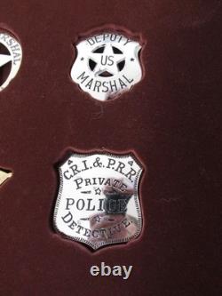 Franklin Mint Sterling Silver Official Badges of the Great Western Lawmen