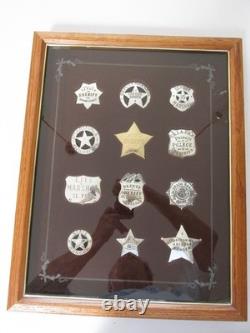 Franklin Mint Sterling Silver Official Badges of the Great Western Lawmen