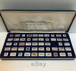 Franklin Mint Sterling Silver Official Emblems Worlds Greatest Airlines MISSES 1
