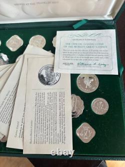 Franklin Mint Sterling Silver Official Gaming Coins of World's Great Casinos