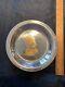 Franklin Mint Sterling Silver Plate 24k Inlay James Garfield President Plate