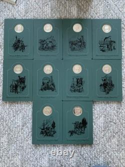 Franklin Mint Sterling Silver Patriots Hall Of Fame Medals Vol's I & II 20 Total