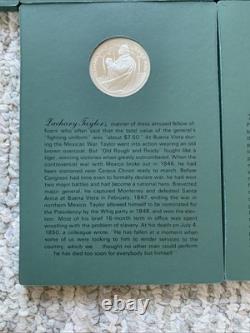 Franklin Mint Sterling Silver Patriots Hall Of Fame Medals Vol's I & II 20 Total