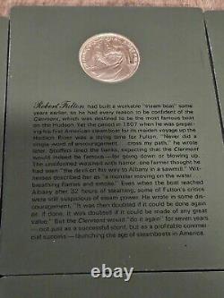 Franklin Mint Sterling Silver Patriots Hall Of Fame Medals Vol's I & II 20 Total