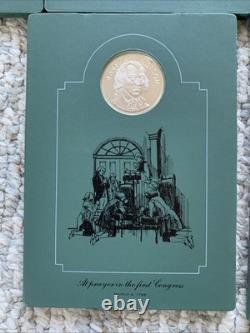 Franklin Mint Sterling Silver Patriots Hall Of Fame Medals Vol's I & II 20 Total