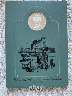 Franklin Mint Sterling Silver Patriots Hall Of Fame Medals Vol's I & II 20 Total