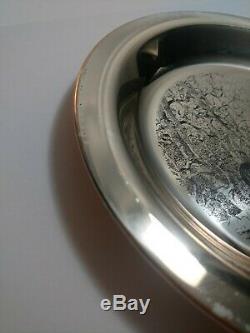 Franklin Mint Sterling Silver Plate Brandywine Battlefield James Wyeth COA 6.5oz