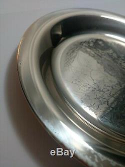 Franklin Mint Sterling Silver Plate Brandywine Battlefield James Wyeth COA 6.5oz