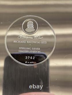 Franklin Mint Sterling Silver Plate Horizon's West 1972 Richard Baldwin