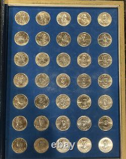 Franklin Mint Sterling Silver Presidential 35 Coin Set