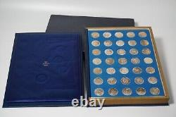 Franklin Mint Sterling Silver Presidential 35 Coin Set 280 GRAM 10 OUNCES COA