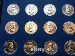 Franklin Mint Sterling Silver Presidential 35 Coin Set 280 GRAM 10 OUNCES Lot