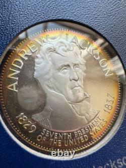 Franklin Mint Sterling Silver Presidential Commemorative Medals 37 pc incl FORD