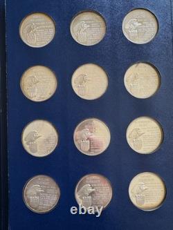 Franklin Mint Sterling Silver Presidential Commemorative Medals 37 pc incl FORD