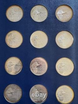 Franklin Mint Sterling Silver Presidential Commemorative Medals 37 pc incl FORD