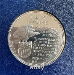 Franklin Mint Sterling Silver Presidential Commemorative Medals 37 pc incl FORD